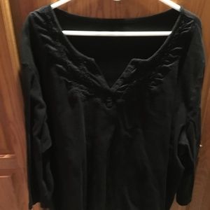 Faded Glory 5X black tee